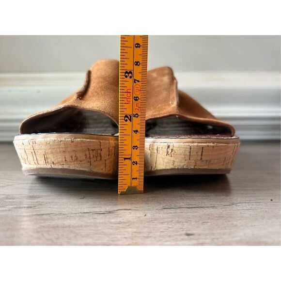 Sam Edelman Ranger Cork Wedge Suede Slip-on Sz 7 boho, Y2K, festival, Hippie, Co - Picture 6 of 9